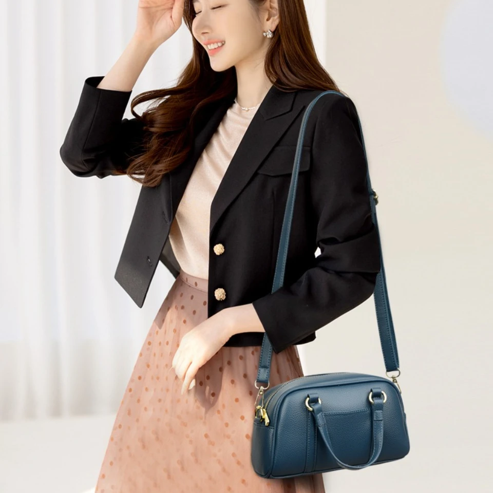 Quality Soft Leather Purses Fashion Small Women Shoulder Messenger Bag Wear-resistant Tote Bag Luxury Ladies Handbag Sac A Main Quality Soft Leather Purses Fashion Small Women Shoulder Messenger Bag Wear-resistant Tote Bag Luxury Ladies Handbag Sac A Main