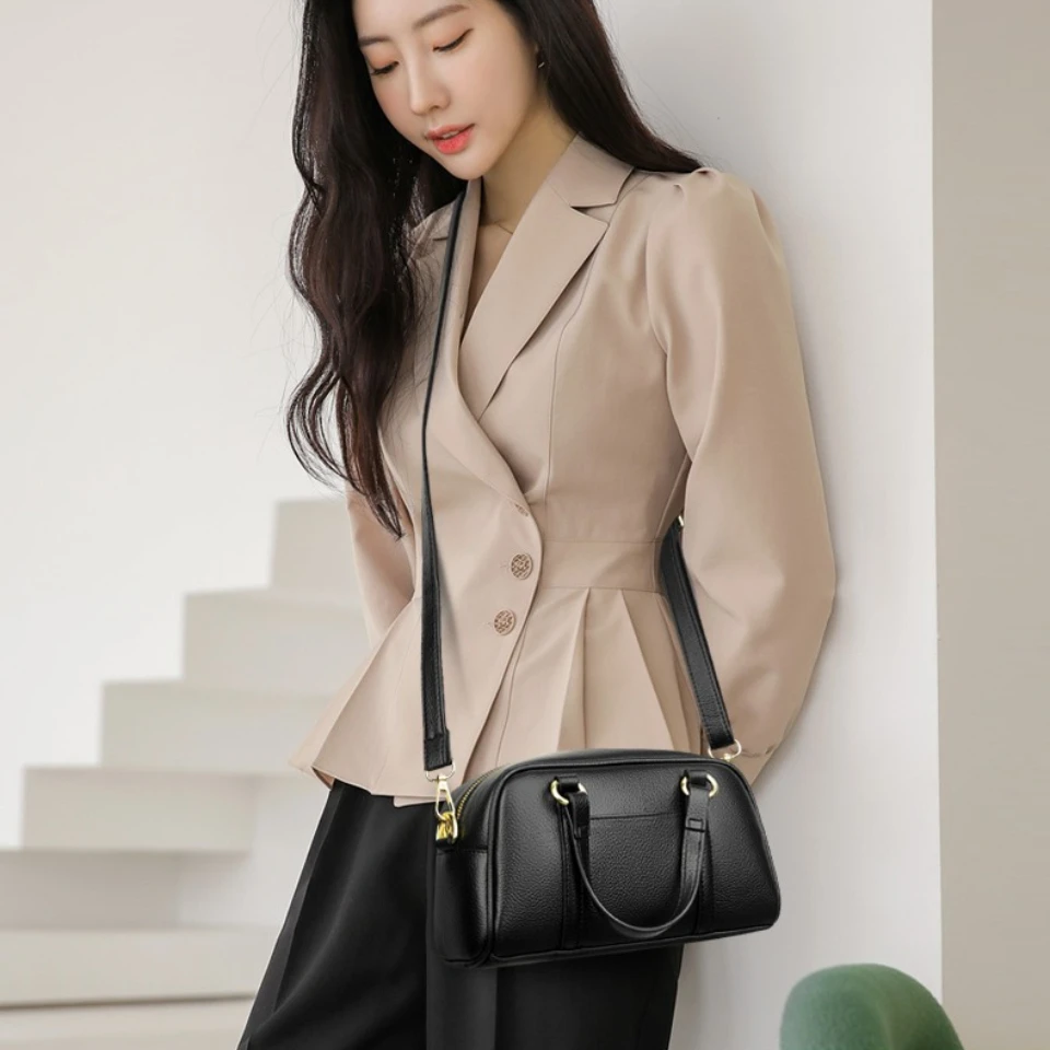 Quality Soft Leather Purses Fashion Small Women Shoulder Messenger Bag Wear-resistant Tote Bag Luxury Ladies Handbag Sac A Main Quality Soft Leather Purses Fashion Small Women Shoulder Messenger Bag Wear-resistant Tote Bag Luxury Ladies Handbag Sac A Main