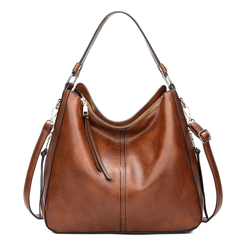 Women Handbags Hobos Tote Bag Soft Pu Leather Retro Designer Large Capacity Casual Ladies Shoulder Crossbody Bag Women Handbags Hobos Tote Bag Soft Pu Leather Retro Designer Large Capacity Casual Ladies Shoulder Crossbody Bag