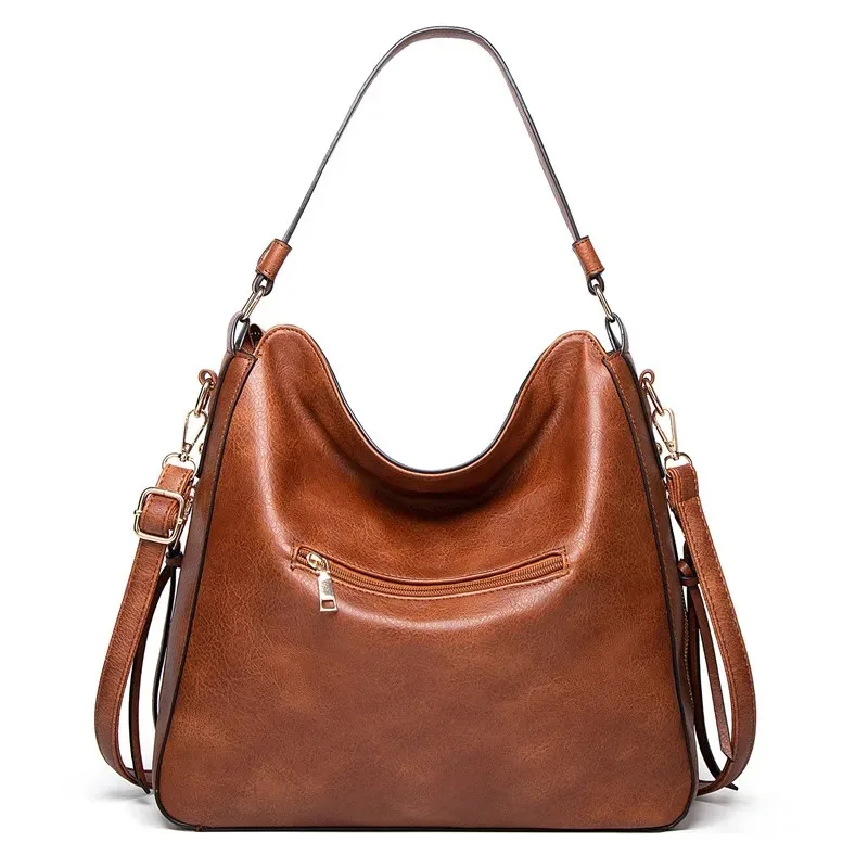 Women Handbags Hobos Tote Bag Soft Pu Leather Retro Designer Large Capacity Casual Ladies Shoulder Crossbody Bag Women Handbags Hobos Tote Bag Soft Pu Leather Retro Designer Large Capacity Casual Ladies Shoulder Crossbody Bag