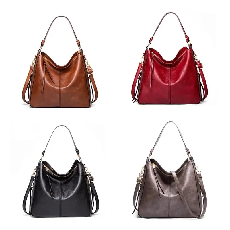 Women Handbags Hobos Tote Bag Soft Pu Leather Retro Designer Large Capacity Casual Ladies Shoulder Crossbody Bag Women Handbags Hobos Tote Bag Soft Pu Leather Retro Designer Large Capacity Casual Ladies Shoulder Crossbody Bag