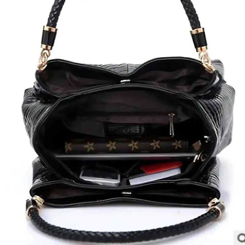 Women’s Bag Large Capacity Tote Daily Commute Women’s Shoulder Bag Crocodile Print Bright Face Handbag Shopping Women's Bag Large Capacity Tote Daily Commute Women's Shoulder Bag Crocodile Print Bright Face Handbag Shopping
