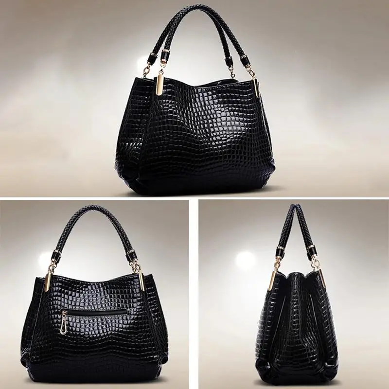 Women’s Bag Large Capacity Tote Daily Commute Women’s Shoulder Bag Crocodile Print Bright Face Handbag Shopping Women's Bag Large Capacity Tote Daily Commute Women's Shoulder Bag Crocodile Print Bright Face Handbag Shopping