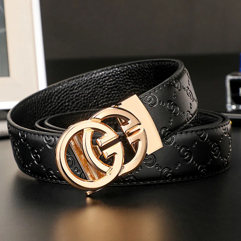 2025 New Width 34mm Belts for Women Girls Dress Fashion Waist Belt Cowhide LeatherMetalBuckle men Belt Leisure Jeans Waistband 34mm leather waist belt for women with metal buckle solid design