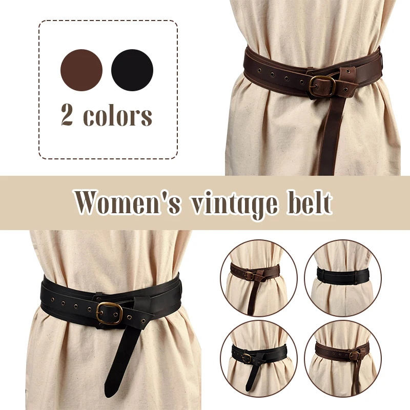 Upgraded Leather Vintage Medieval Belt Men Knight Waistband Pirate Gothic Tunic Robe Buckle Belt Halloween Costume Accessories Upgraded Leather Vintage Medieval Belt Men Knight Waistband Pirate Gothic Tunic Robe Buckle Belt Halloween Costume Accessories
