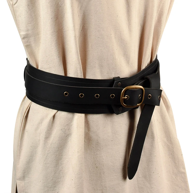 Upgraded Leather Vintage Medieval Belt Men Knight Waistband Pirate Gothic Tunic Robe Buckle Belt Halloween Costume Accessories Upgraded Leather Vintage Medieval Belt Men Knight Waistband Pirate Gothic Tunic Robe Buckle Belt Halloween Costume Accessories