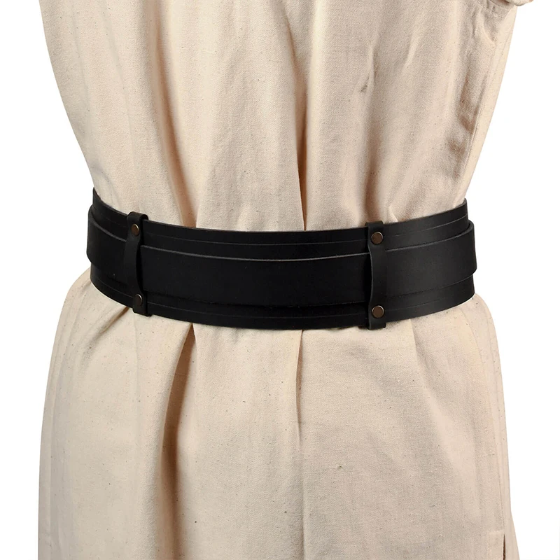 Upgraded Leather Vintage Medieval Belt Men Knight Waistband Pirate Gothic Tunic Robe Buckle Belt Halloween Costume Accessories Upgraded Leather Vintage Medieval Belt Men Knight Waistband Pirate Gothic Tunic Robe Buckle Belt Halloween Costume Accessories