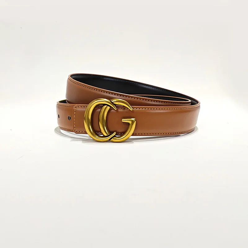 High-end Luxury Designer Brands Real genuine Cowhide Leather Belt for Women CG Bucket Elegant Belt Female Jeans Waistband High-end Luxury Designer Brands Real genuine Cowhide Leather Belt for Women CG Bucket Elegant Belt Female Jeans Waistband
