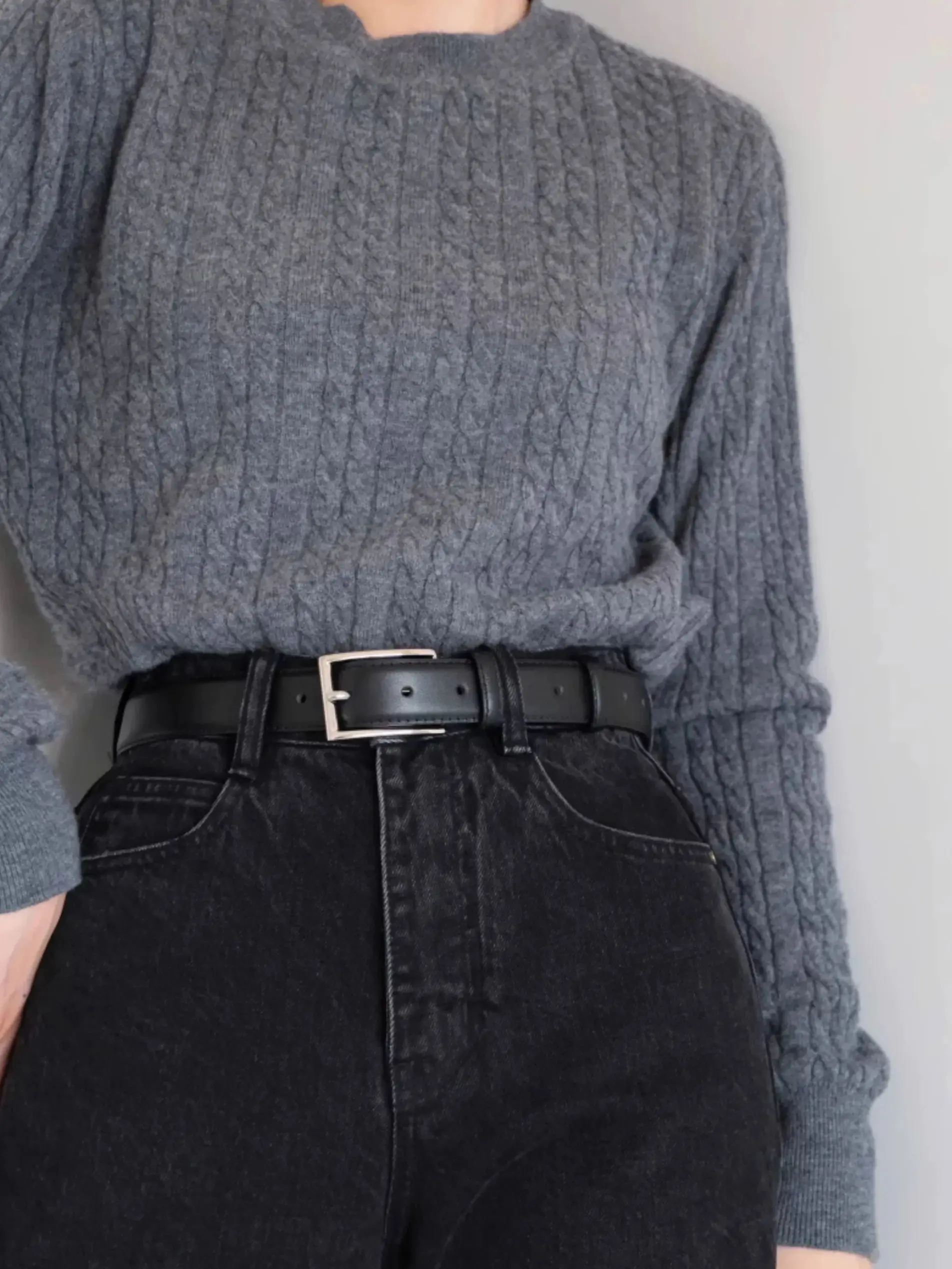 Vintage Ladies Belt with Silver Square Buckle Black Belt for Women Women’s Genuine Leather Belts for Jeans Pants Dresses Black vintage leather belt women for jeans