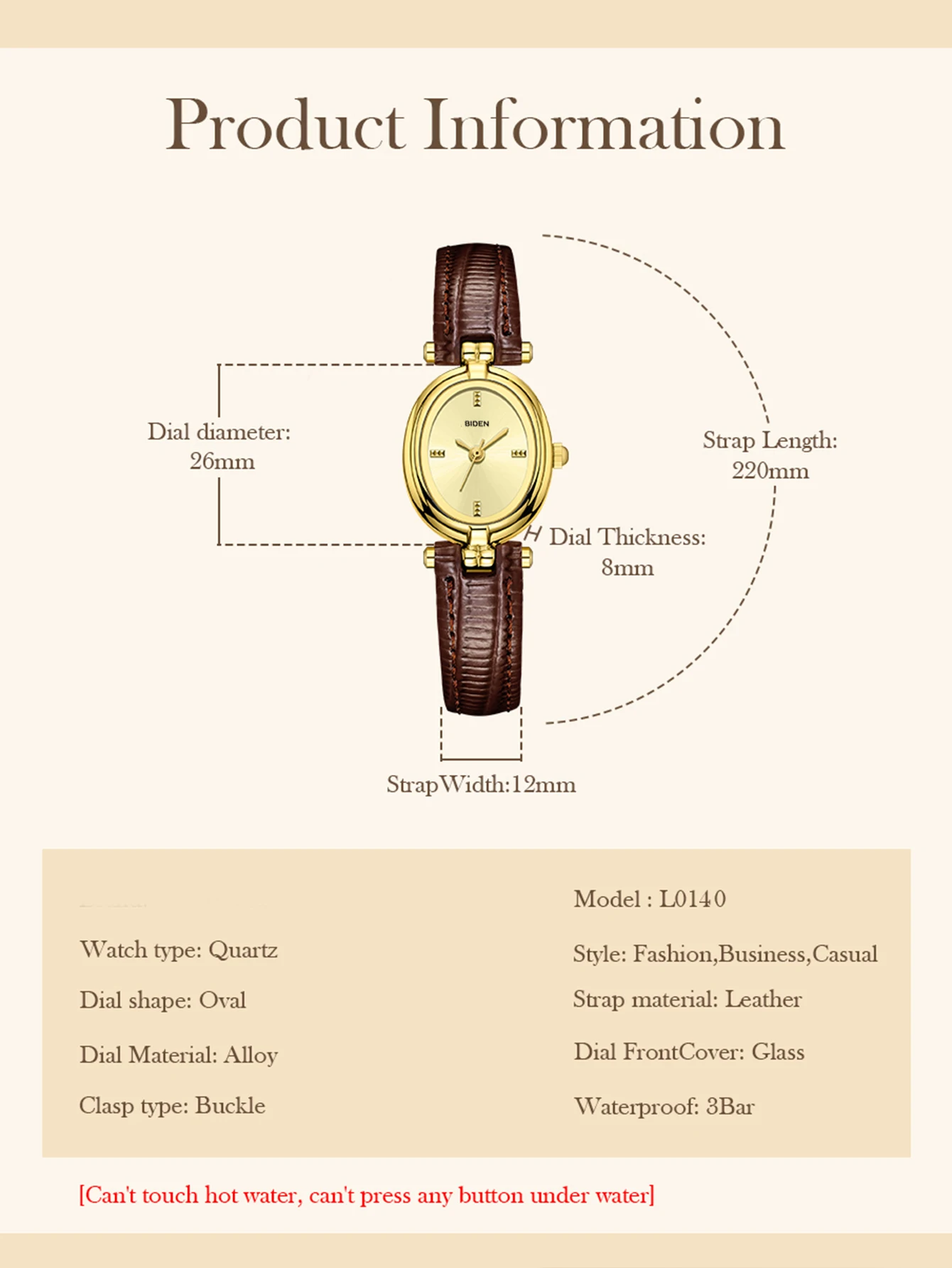 BIDEN Simple Women’s Watch Retro Luxury High Quality Gold Oval Small Dial Fashion Leather Quartz Watch Relojes femeninos BIDEN Simple Women's Watch Retro Luxury High Quality Gold Oval Small Dial Fashion Leather Quartz Watch Relojes femeninos