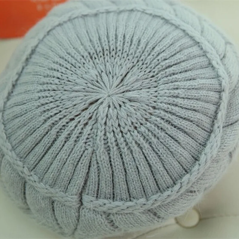 Hot Sale Women Winter Hat Plush Fur Lined Keep Warm Beanie Fashion Rabbit Fur Knitted Hats For Woman Outdoor Coldproof Cap Hot Sale Women Winter Hat Plush Fur Lined Keep Warm Beanie Fashion Rabbit Fur Knitted Hats For Woman Outdoor Coldproof Cap