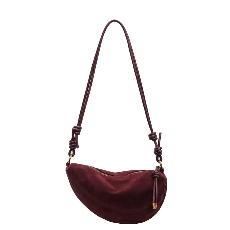 Faux Suede Super Popular Niche Suede Shoulder Bag for Women 2025 Hot Sale Single Crossbody Bags Underarm Dumpling Sweet Bags Faux Suede Super Popular Niche Suede Shoulder Bag for Women 2025 Hot Sale Single Crossbody Bags Underarm Dumpling Sweet Bags