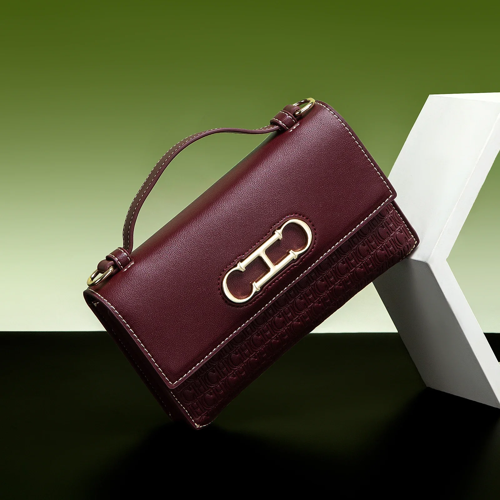 CH Crossbody Bag Brand Women’s Bag Letter Print Leather Compact Elegant Handbag Tote Bag Exquisite Fashion Women’s Bag Compact women satchel tote bag