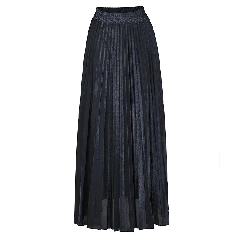 Check Skirt Pleated Maxi Skirt High Waist Harajuku Large Swing Gold Long Skirts For Women XXL Saias Check Skirt Pleated Maxi Skirt High Waist Harajuku Large Swing Gold Long Skirts For Women XXL Saias