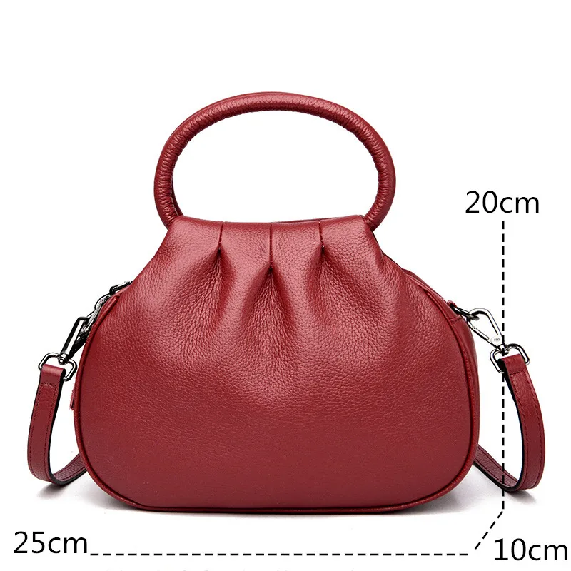 Designer Genuine Leather Handbag Women Fashion Shoulder Messenger Bag Luxury Soft Cowhide Messenger Sac Female Purse Ladies Tote Designer Genuine Leather Handbag Women Fashion Shoulder Messenger Bag Luxury Soft Cowhide Messenger Sac Female Purse Ladies Tote