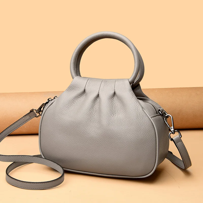 Designer Genuine Leather Handbag Women Fashion Shoulder Messenger Bag Luxury Soft Cowhide Messenger Sac Female Purse Ladies Tote Designer Genuine Leather Handbag Women Fashion Shoulder Messenger Bag Luxury Soft Cowhide Messenger Sac Female Purse Ladies Tote