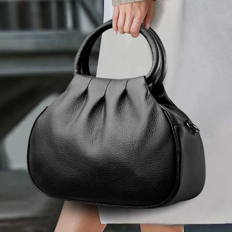 Designer Genuine Leather Handbag Women Fashion Shoulder Messenger Bag Luxury Soft Cowhide Messenger Sac Female Purse Ladies Tote Designer Genuine Leather Handbag Women Fashion Shoulder Messenger Bag Luxury Soft Cowhide Messenger Sac Female Purse Ladies Tote