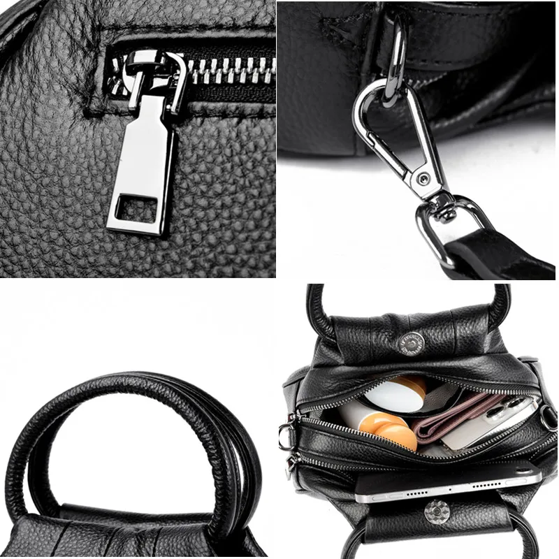 Designer Genuine Leather Handbag Women Fashion Shoulder Messenger Bag Luxury Soft Cowhide Messenger Sac Female Purse Ladies Tote Designer Genuine Leather Handbag Women Fashion Shoulder Messenger Bag Luxury Soft Cowhide Messenger Sac Female Purse Ladies Tote