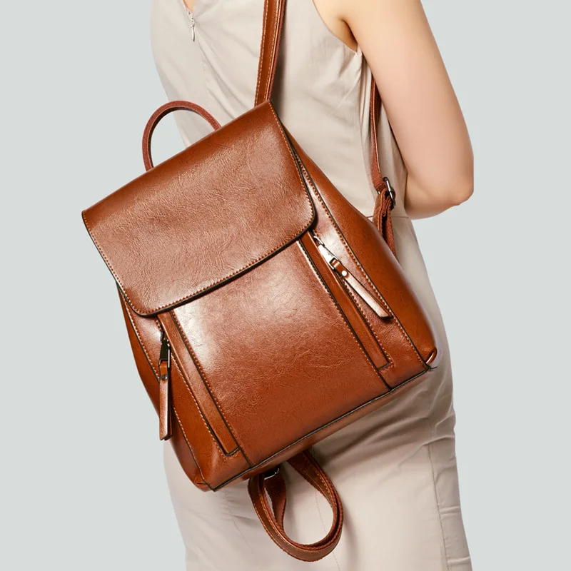 Women Backpack Cross body Shoulder Bag Genuine Leather Girls School Female Natural Skin Book Laptop Rucksack Messenger Bags Women Backpack Cross body Shoulder Bag Genuine Leather Girls School Female Natural Skin Book Laptop Rucksack Messenger Bags