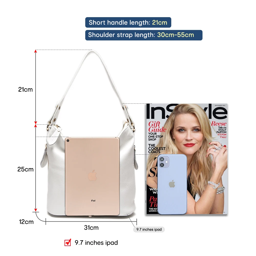 Zency Elegant Women Red Leather Handbag 100% Genuine Leather Lady Hobo Bag Charming Ring Medium Shoulder Bag Bright Yellow Bags Zency Elegant Women Red Leather Handbag 100% Genuine Leather Lady Hobo Bag Charming Ring Medium Shoulder Bag Bright Yellow Bags