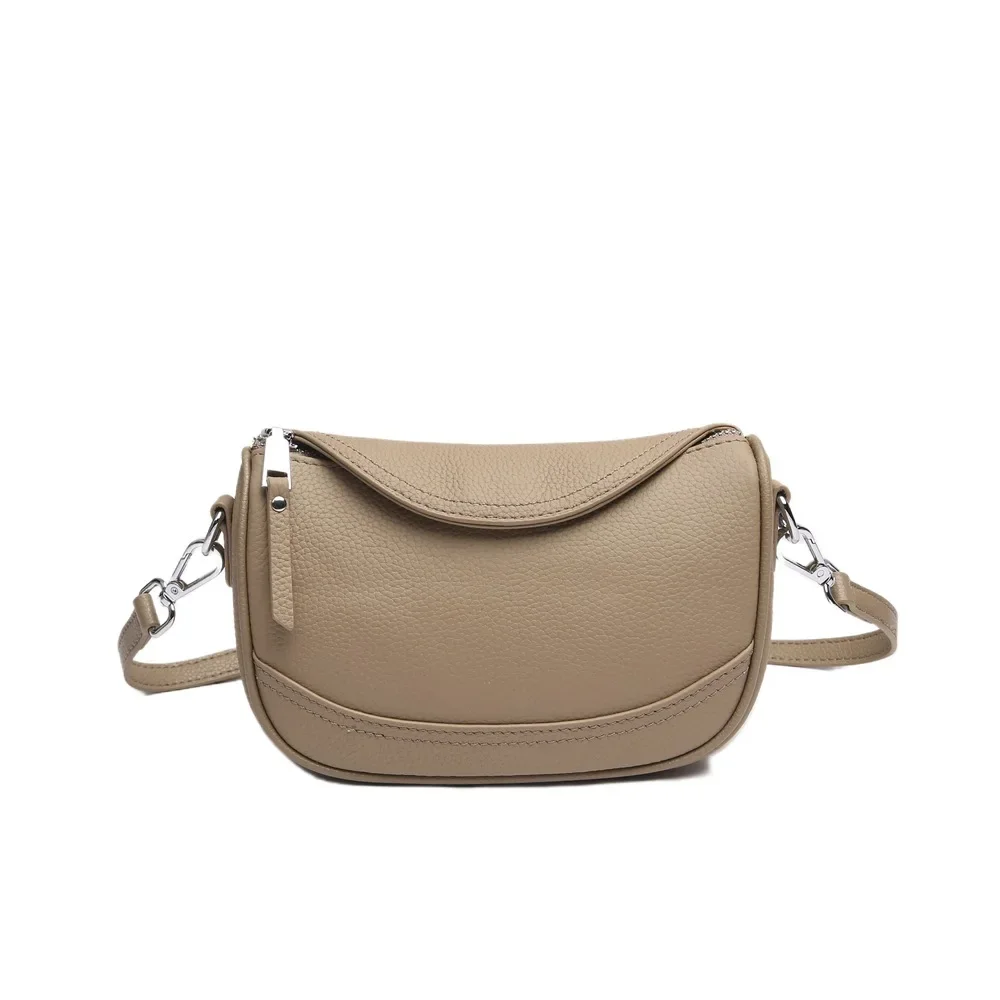 TOGO Head Layer Cowhide Leather Saddle Bag Temperament Ladies’ Small Handbag Genuine Leather Shoulder Crossbody Phone Bag TOGO Head Layer Cowhide Leather Saddle Bag Temperament Ladies' Small Handbag Genuine Leather Shoulder Crossbody Phone Bag