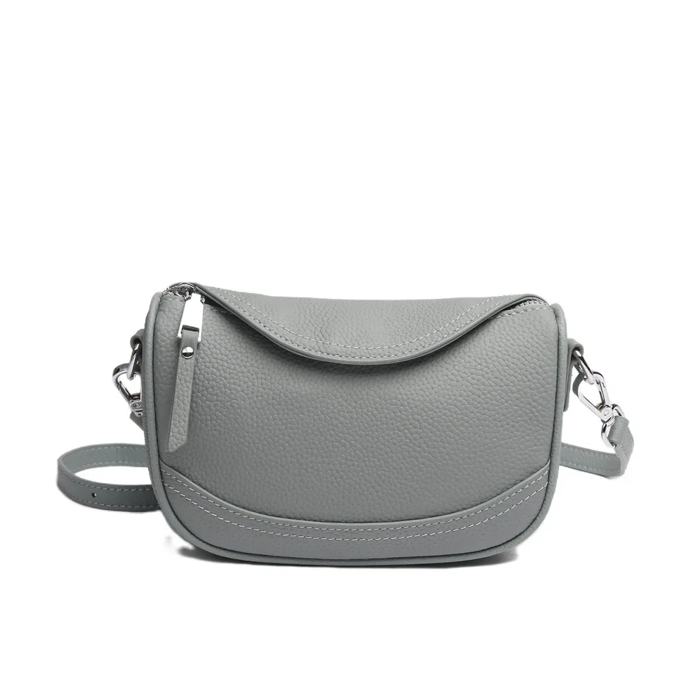 TOGO Head Layer Cowhide Leather Saddle Bag Temperament Ladies’ Small Handbag Genuine Leather Shoulder Crossbody Phone Bag TOGO Head Layer Cowhide Leather Saddle Bag Temperament Ladies' Small Handbag Genuine Leather Shoulder Crossbody Phone Bag