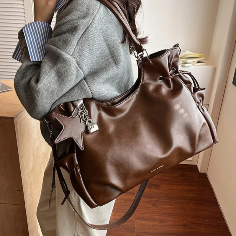 trysho-retro-tote-featured Women’s retro PU tote shoulder bag with zipper